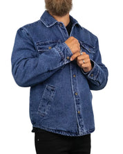 Brixton - Fodrad Jeansjacka - Durham - Blå - jhstore.se