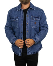 Brixton - Fodrad Jeansjacka - Durham - Blå - jhstore.se