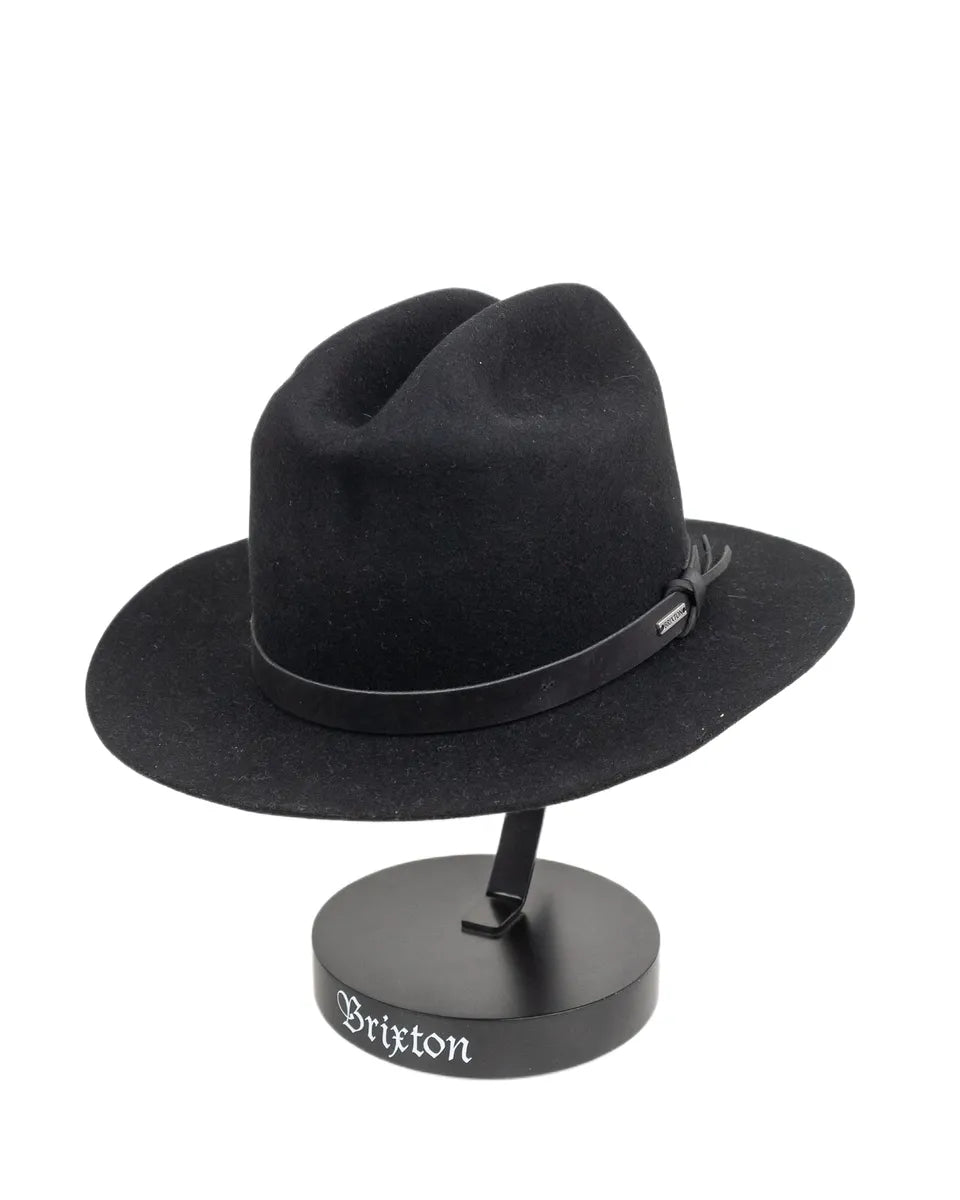 Brixton - Hatt - Hitch Ranch Fedora - Svart - jhstore.se