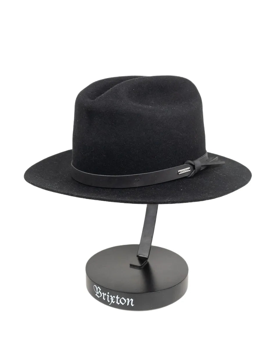 Brixton - Hatt - Hitch Ranch Fedora - Svart - jhstore.se