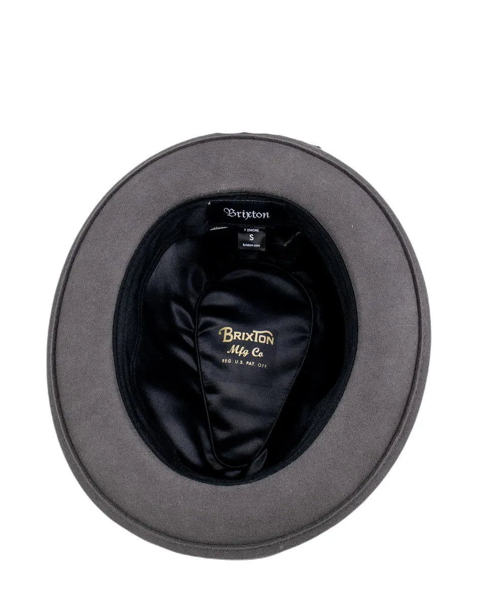 Brixton - Hatt - Jones Fedora - Grå - jhstore.se