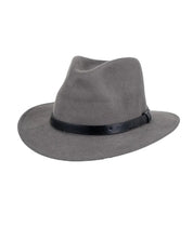 Brixton - Hatt - Messer Fedora - Grå - jhstore.se