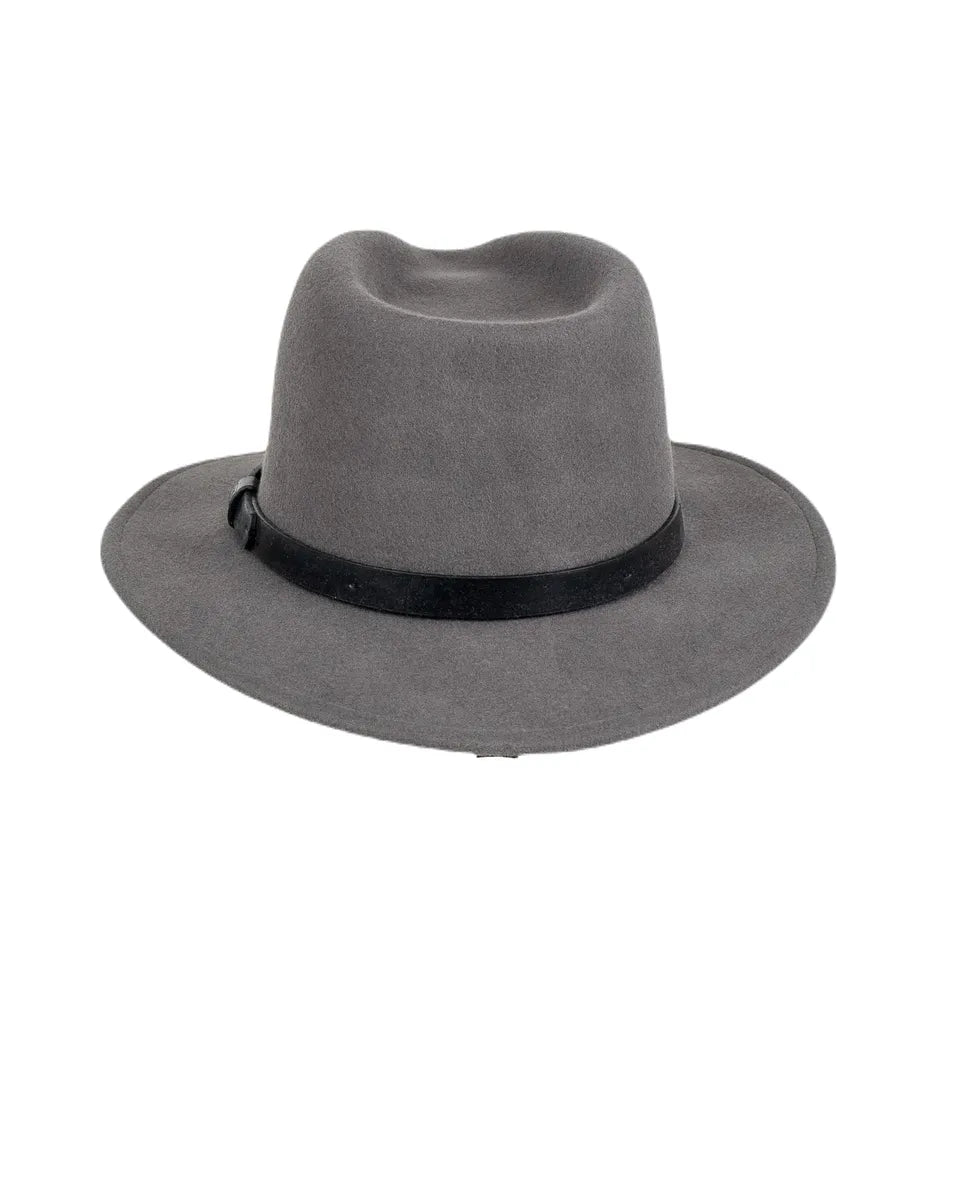 Brixton - Hatt - Messer Fedora - Grå - jhstore.se