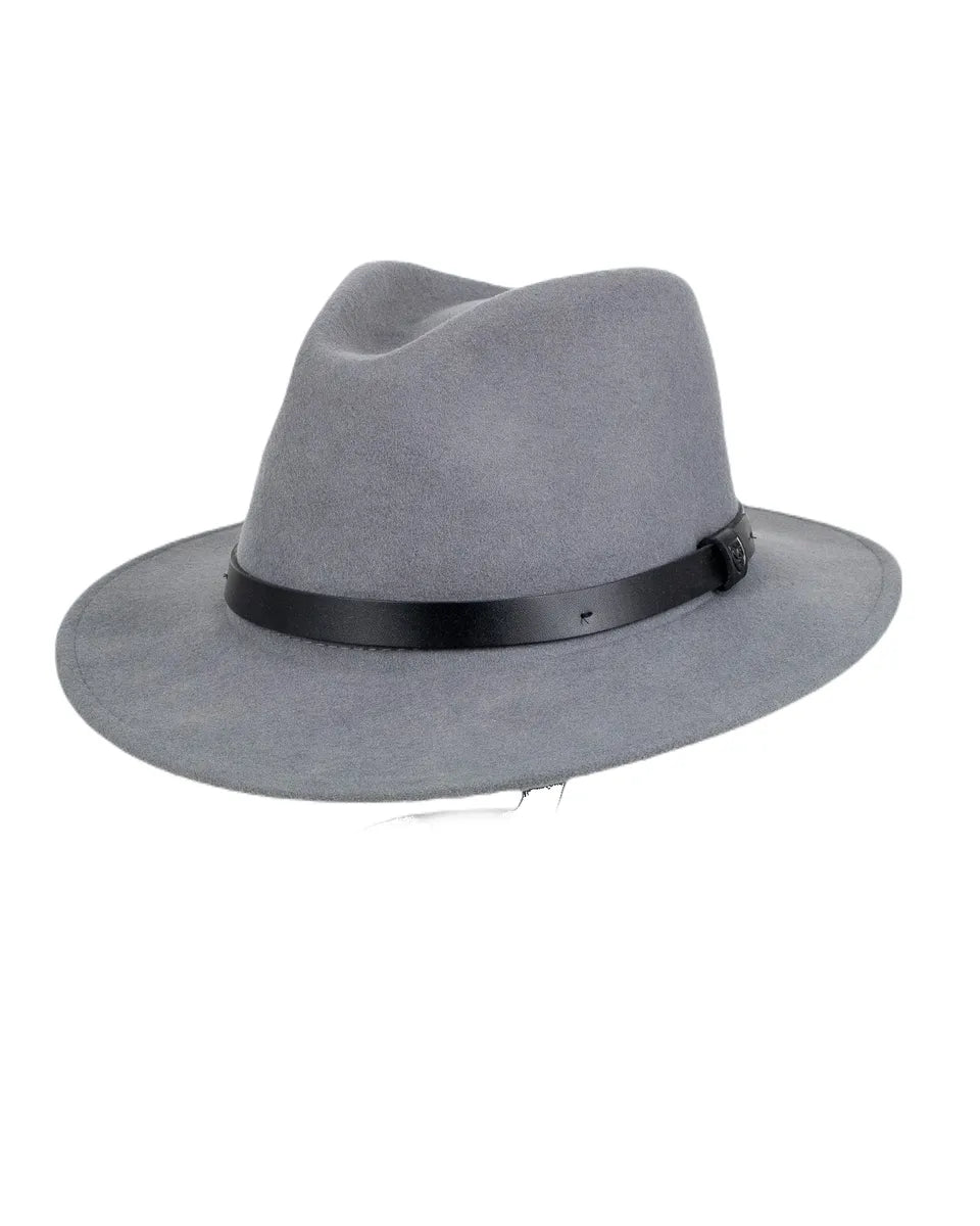 Brixton - Hatt - Messer Fedora - Ljusgrå - jhstore.se