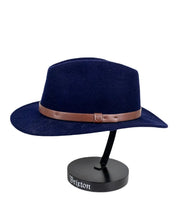 Brixton - Hatt - Messer Fedora - Navyblå - jhstore.se