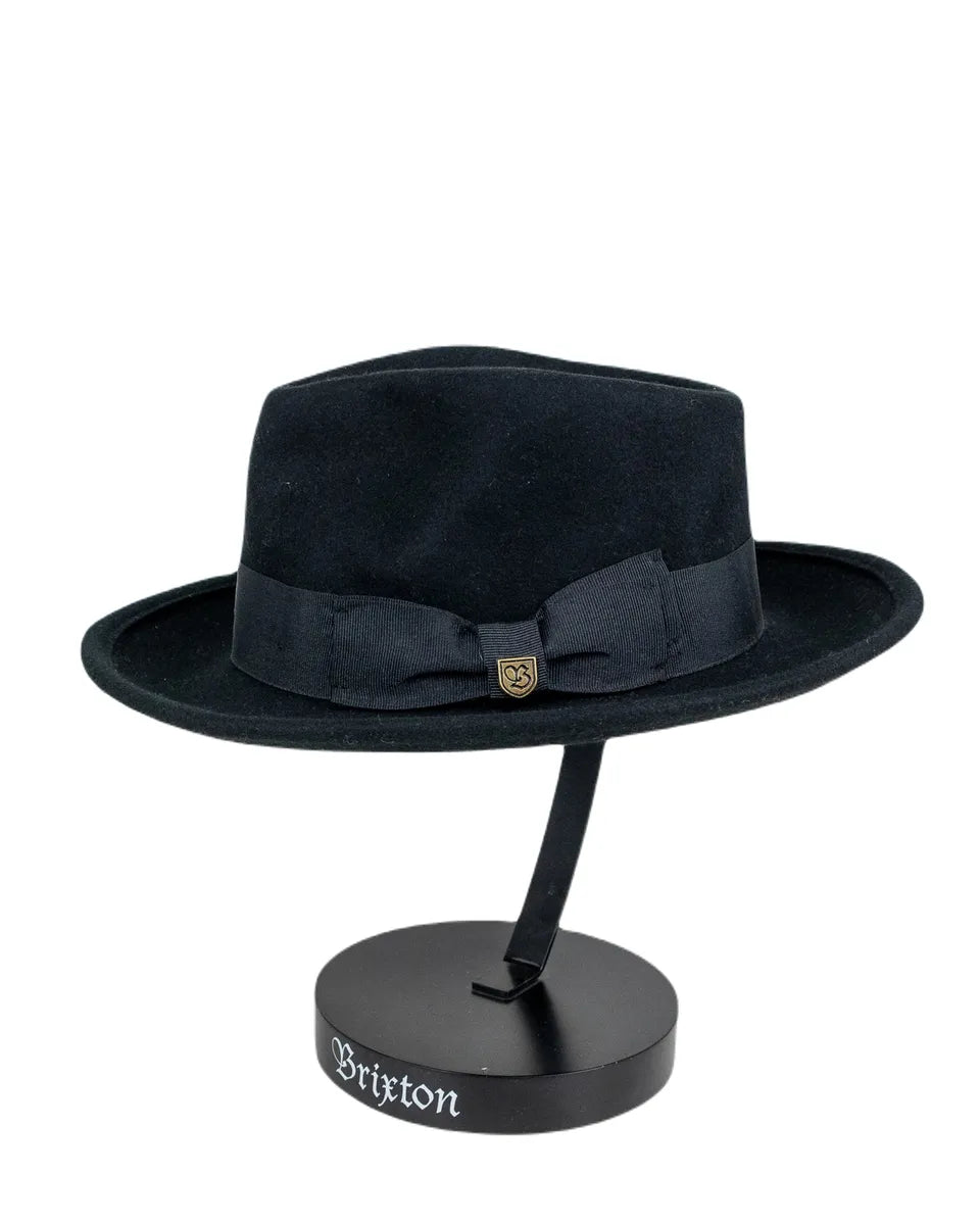 Brixton - Hatt - Swindel Fedora - Svart - jhstore.se