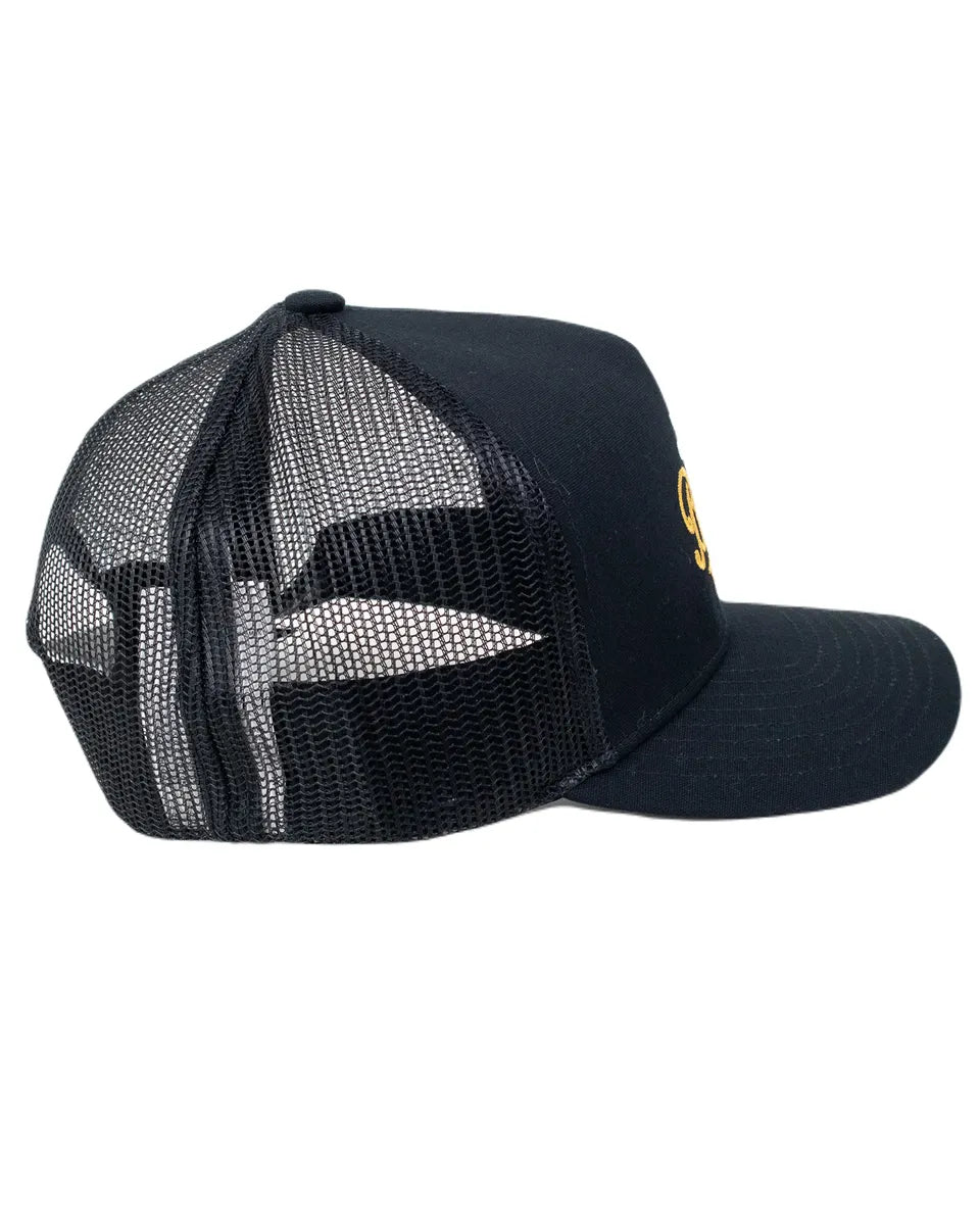 Brixton - Keps - Postal C Netplus - Svart/Gul - jhstore.se