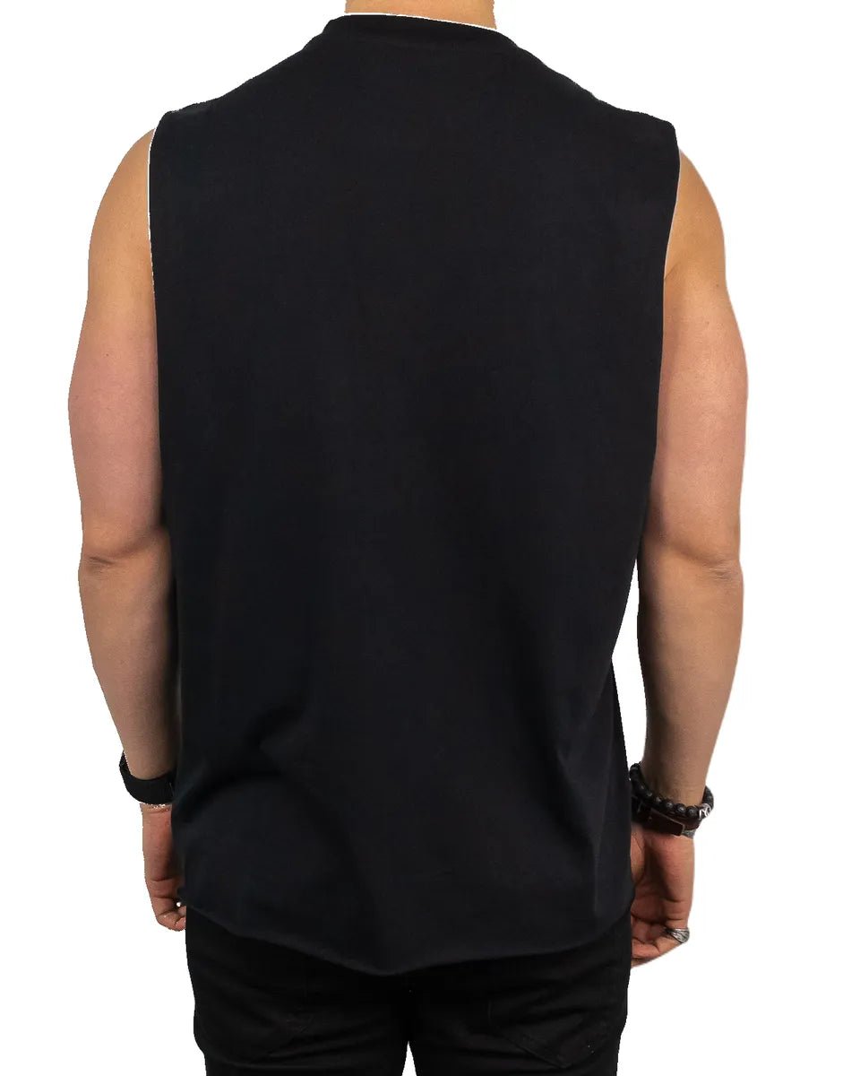 Brixton - Linne Muscle Tank - Keller Örn - Svart - jhstore.se