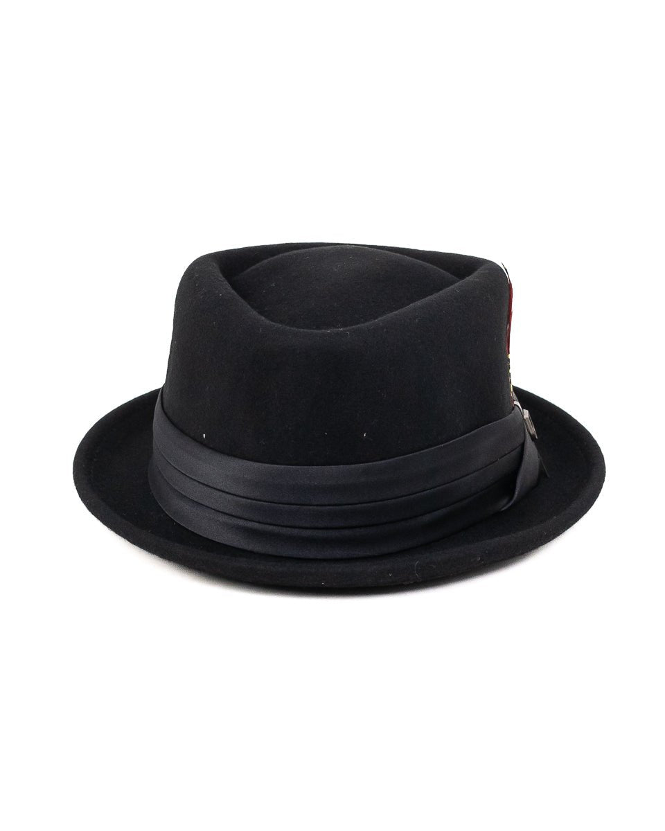 Brixton - Pork Pie Hatt Svart - Stout - jhstore.se
