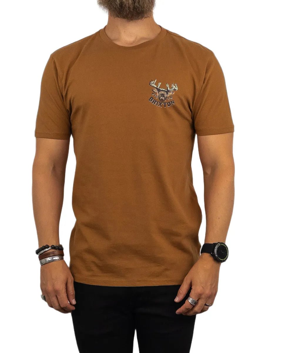 Brixton - T-Shirt - Hjort - Berick - Brun - jhstore.se