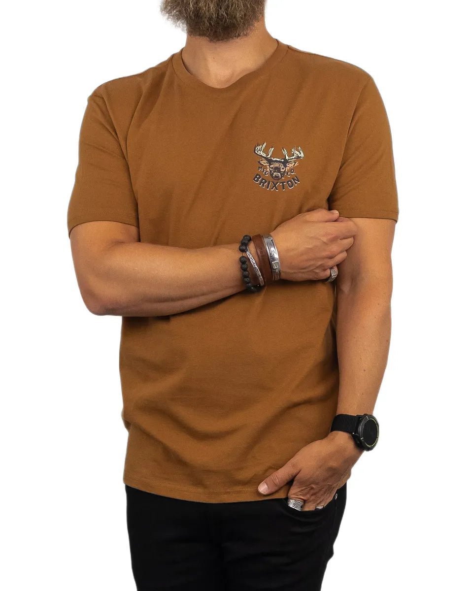 Brixton - T-Shirt - Hjort - Berick - Brun - jhstore.se