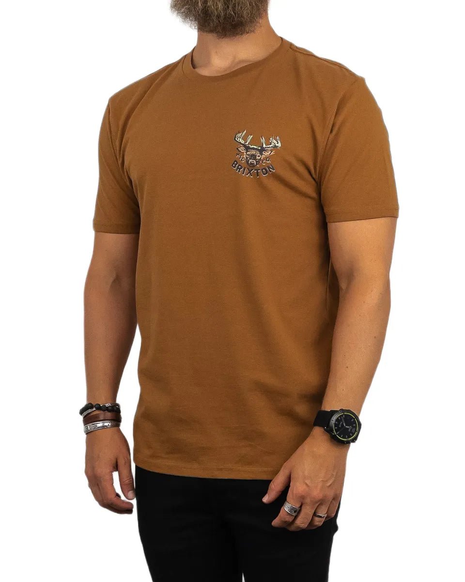 Brixton - T-Shirt - Hjort - Berick - Brun - jhstore.se