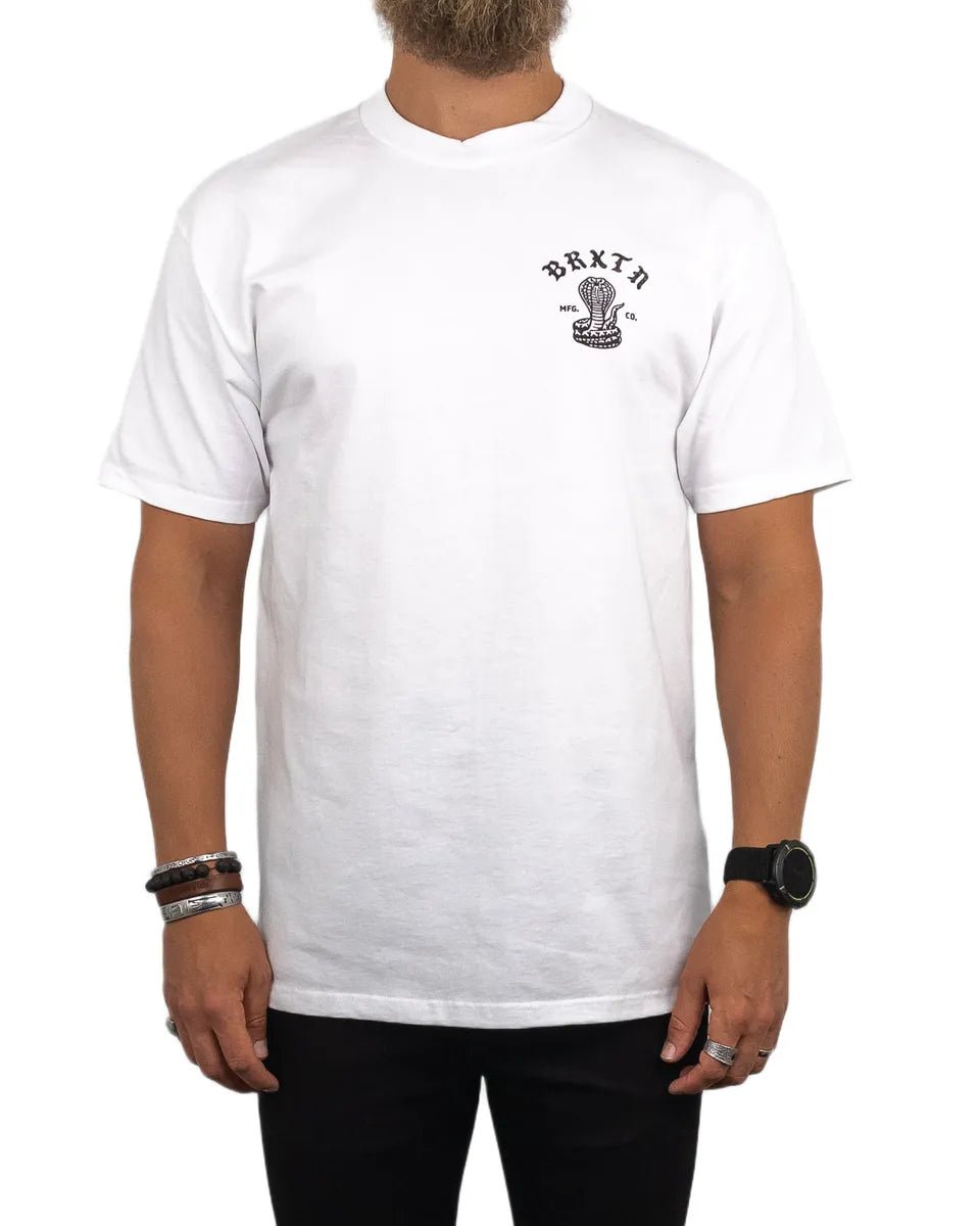 Brixton - T-Shirt - Kobra - Darver - Vit - jhstore.se