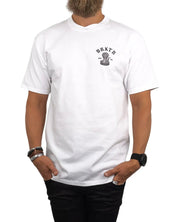 Brixton - T-Shirt - Kobra - Darver - Vit - jhstore.se