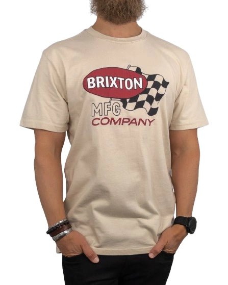 Brixton - T-Shirt - Målflagga - Sand - jhstore.se