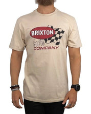 Brixton - T-Shirt - Målflagga - Sand - jhstore.se