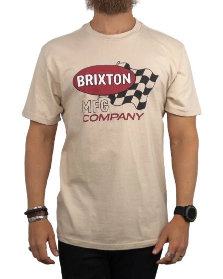Brixton - T-Shirt - Målflagga - Sand - jhstore.se