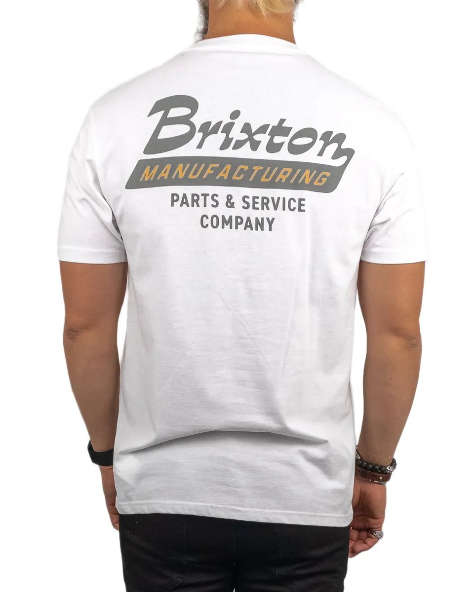 Brixton - T-Shirt - Manufacturing Township - Vit - jhstore.se