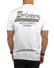 Brixton - T-Shirt - Manufacturing Township - Vit - jhstore.se