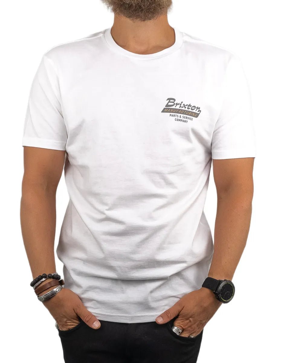 Brixton - T-Shirt - Manufacturing Township - Vit - jhstore.se