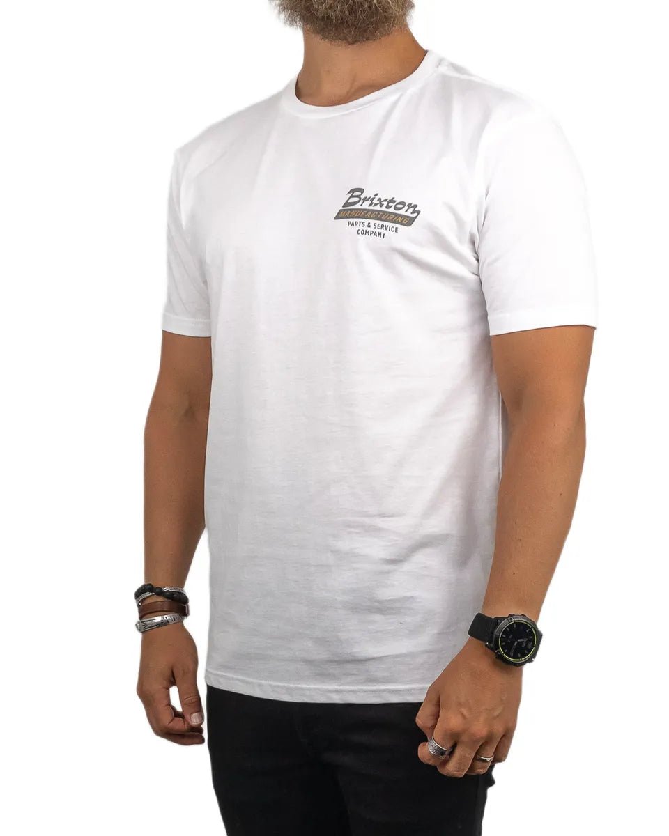 Brixton - T-Shirt - Manufacturing Township - Vit - jhstore.se