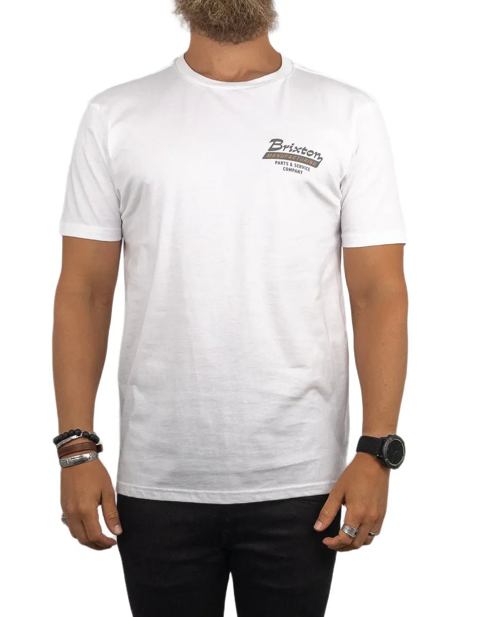 Brixton - T-Shirt - Manufacturing Township - Vit - jhstore.se
