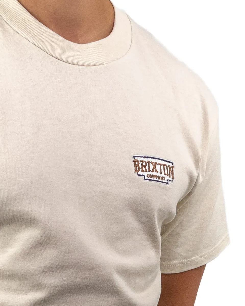 Brixton - T-Shirt - Pierson - Gräddvit - jhstore.se