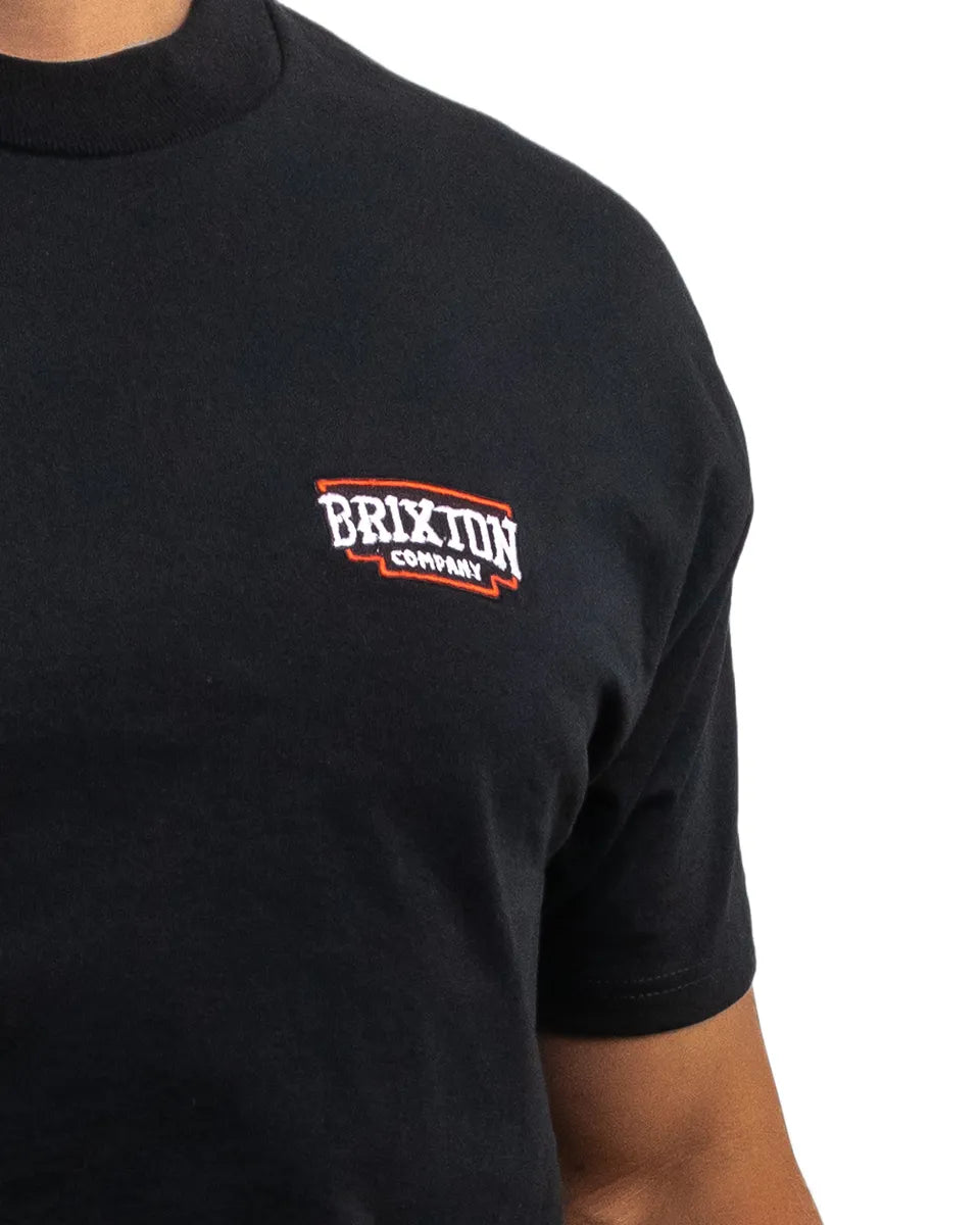Brixton - T-Shirt - Pierson Patch logo - Svart - jhstore.se