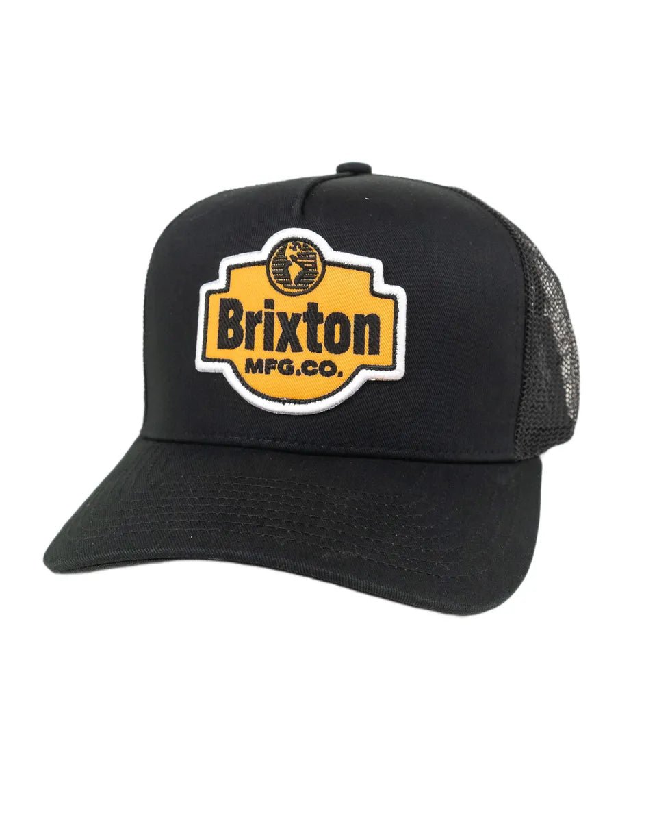 Brixton - Trucker Keps - Netplus - Svart/Orange - jhstore.se
