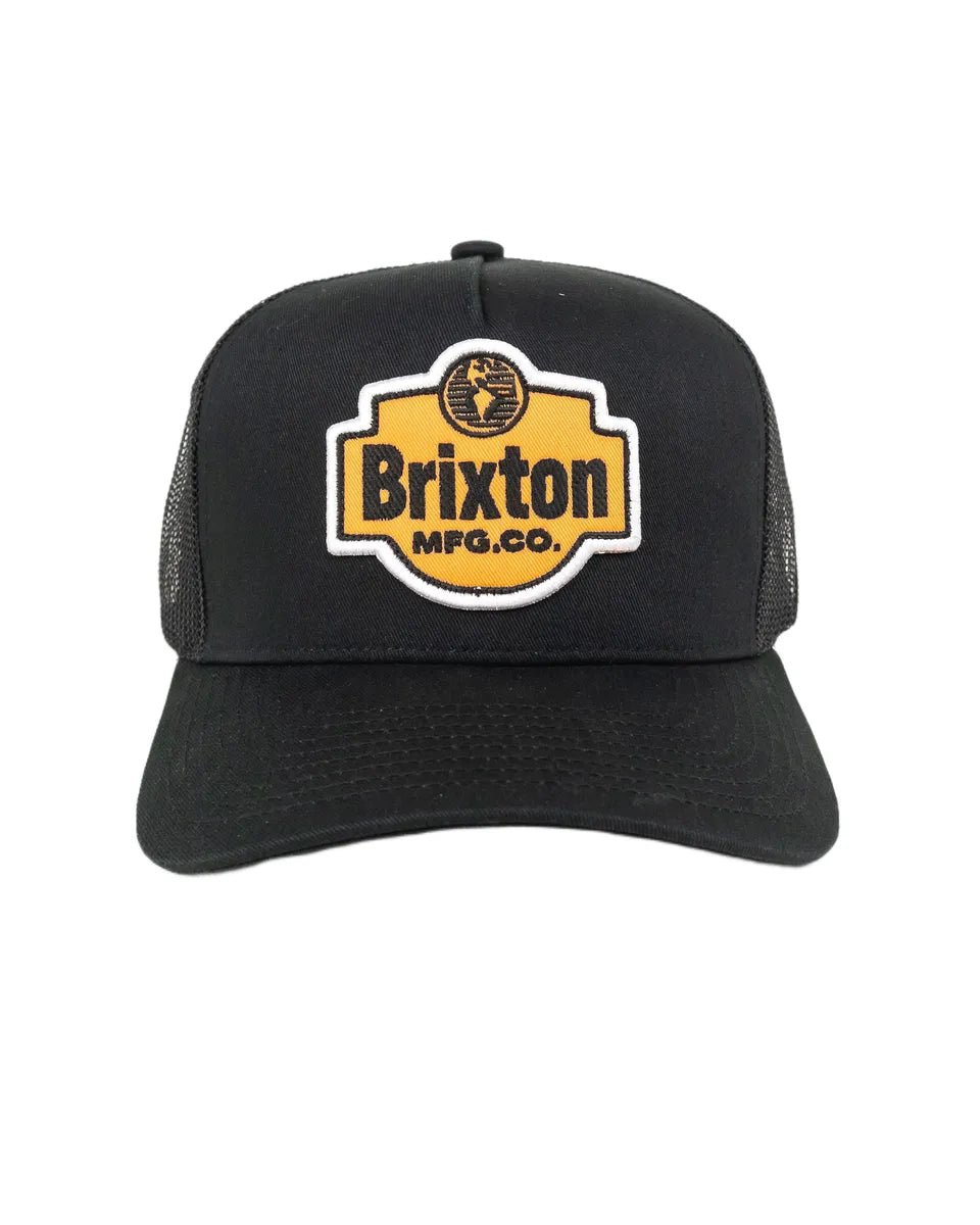 Brixton - Trucker Keps - Netplus - Svart/Orange - jhstore.se