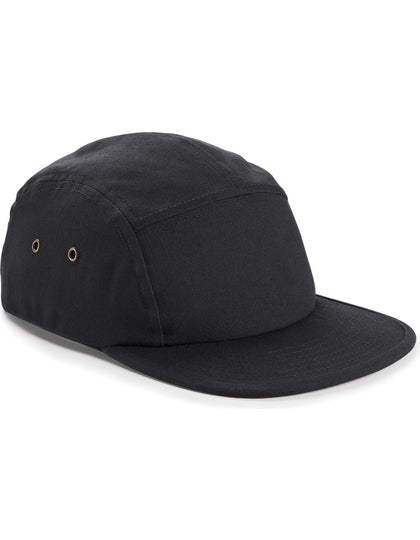 Bros Co - 5 Panel Keps Svart - Camper Cap - jhstore.se