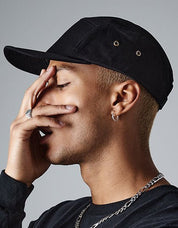 Bros Co - 5 Panel Keps Svart - Camper Cap - jhstore.se