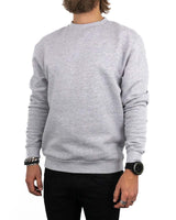 Bros Co. - Sweatshirt Gråmelerad - Basic Sweatshirt