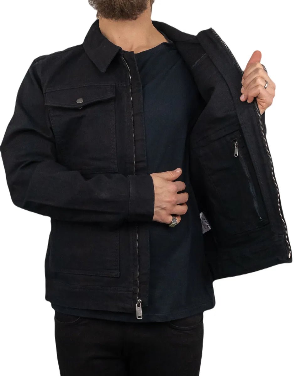 Carhartt - Canvas Jacka Ofodrad - Relaxed Fit Duck Canvas - Svart - jhstore.se