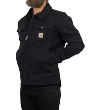 Carhartt - Canvas Jacka Ofodrad - Relaxed Fit Duck Canvas - Svart - jhstore.se