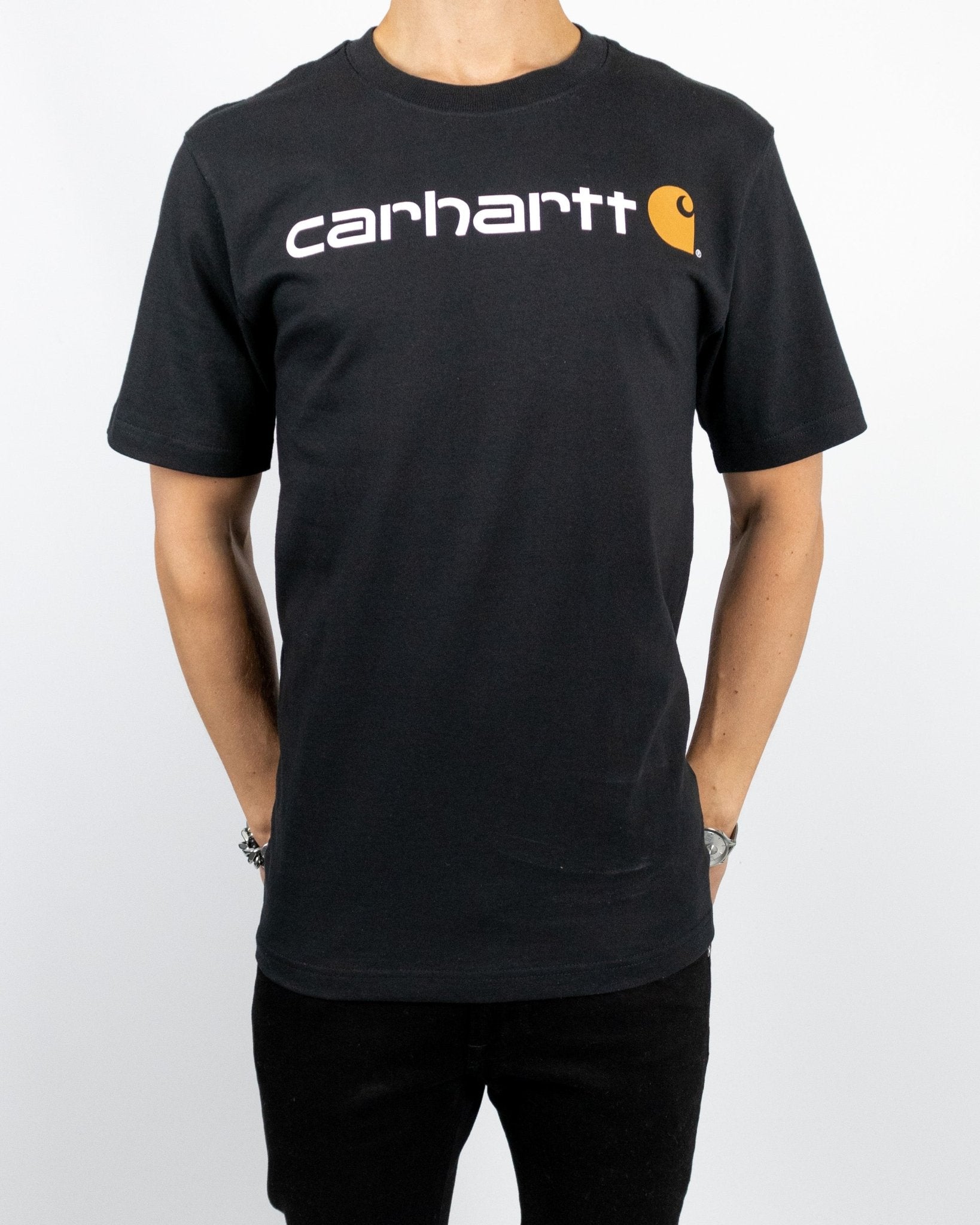 Carhartt - Core Logo Tee Black - jhstore.se
