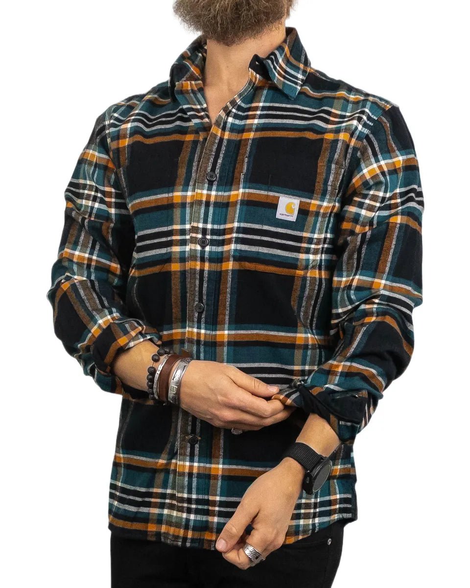 Carhartt - Flanellskjorta Rutig - Plaid - Svart - jhstore.se