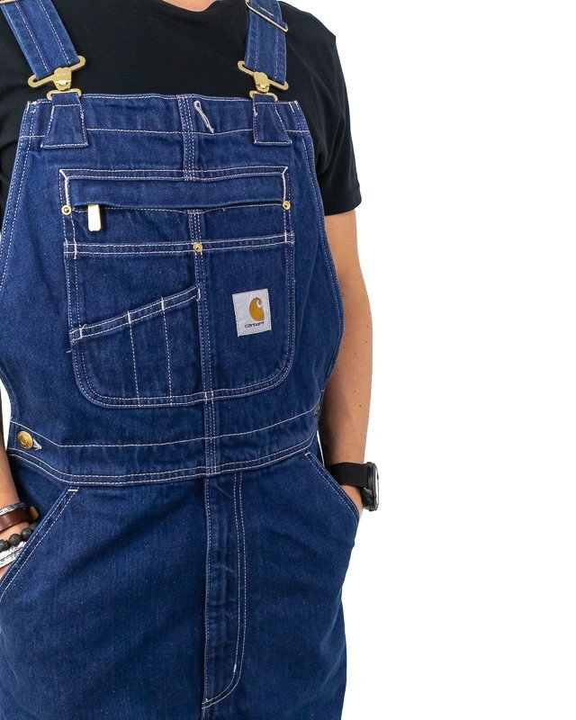 Carhartt - Hängselbyxa Denin - Denim BIB - jhstore.se