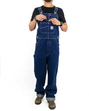 Carhartt - Hängselbyxa Denin - Denim BIB - jhstore.se