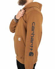 Carhartt - Hoodie Brun - Sleeve Logo - jhstore.se