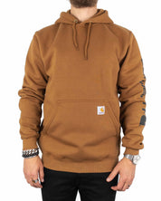Carhartt - Hoodie Brun - Sleeve Logo - jhstore.se