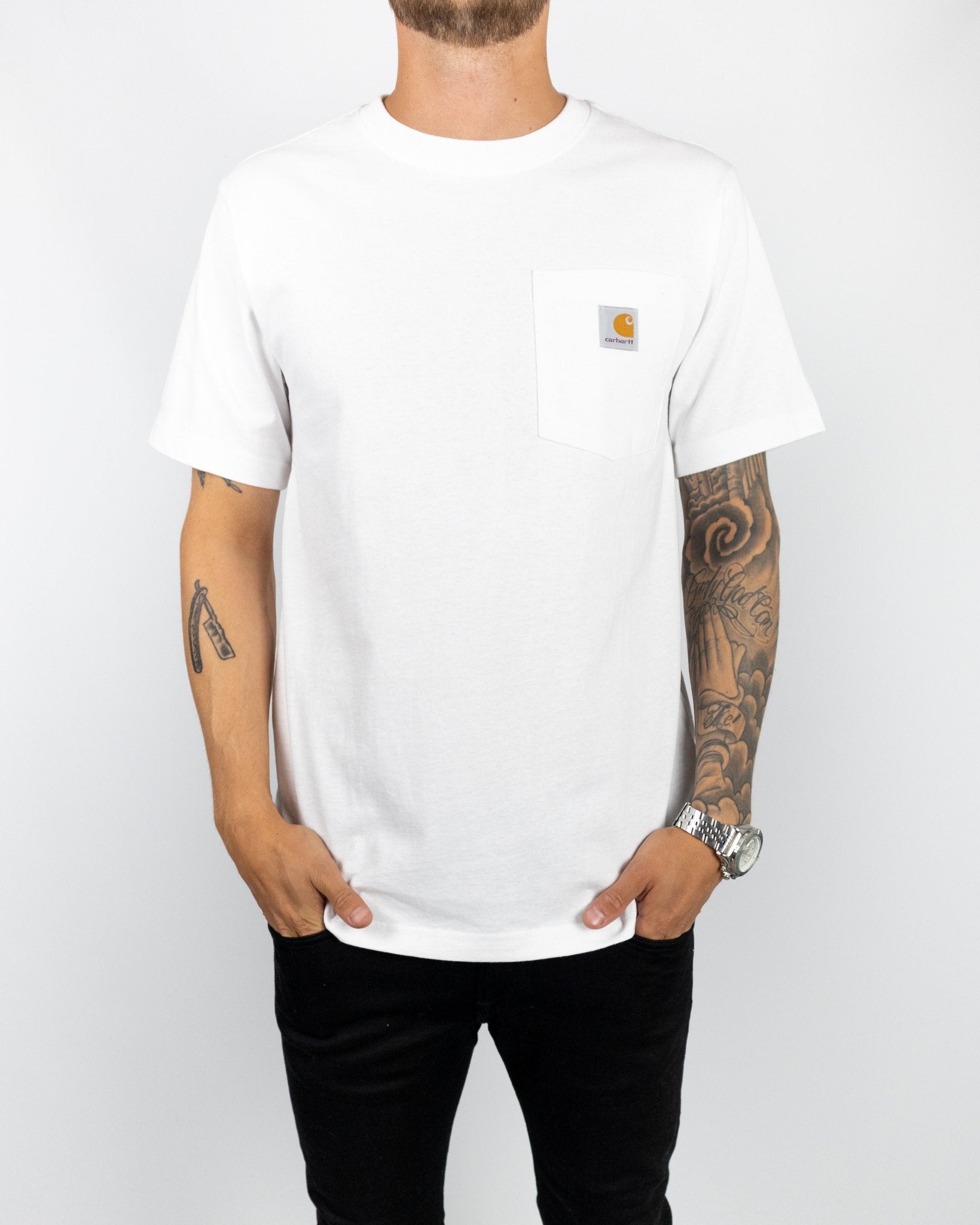 Carhartt - K87 Workwear Pocket Tee White - jhstore.se