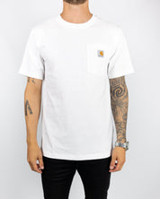 Carhartt - K87 Workwear Pocket Tee White - jhstore.se