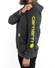 Carhartt - Luvtröja Ärmprint Grå - Sleeve Logo - jhstore.se