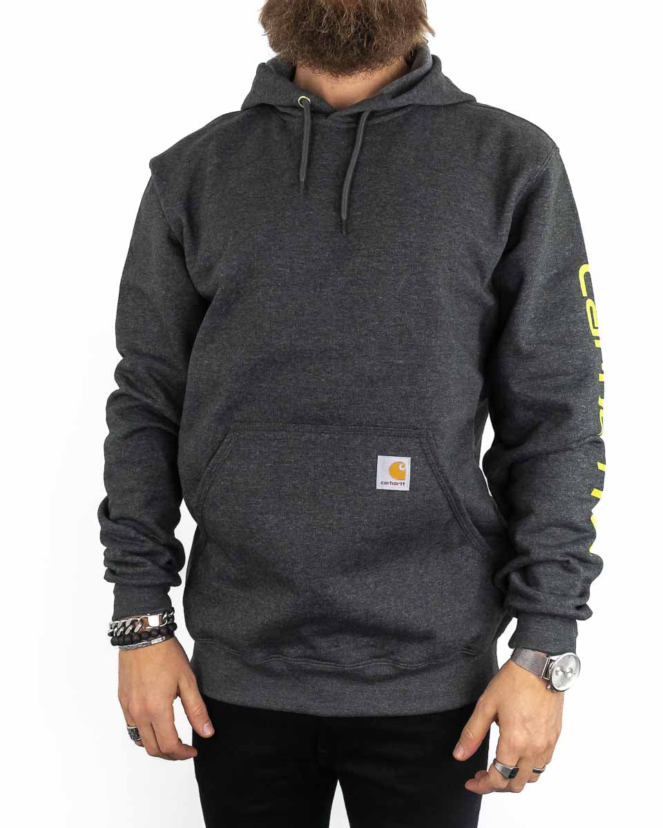 Carhartt - Luvtröja Ärmprint Grå - Sleeve Logo - jhstore.se