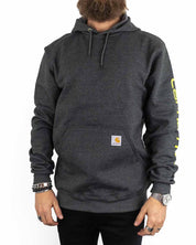 Carhartt - Luvtröja Ärmprint Grå - Sleeve Logo - jhstore.se
