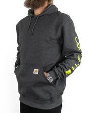 Carhartt - Luvtröja Ärmprint Grå - Sleeve Logo - jhstore.se