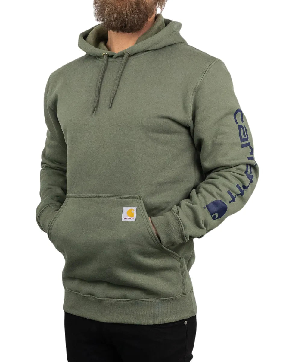 Carhartt - Luvtröja - Sleeve Logo - Olivgrön - jhstore.se
