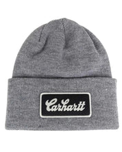 Carhartt - Mössa - Script Patch Beanie - Grå - jhstore.se
