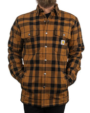 Carhartt - Sherpafodrad Flanellskjorta - Brun - jhstore.se